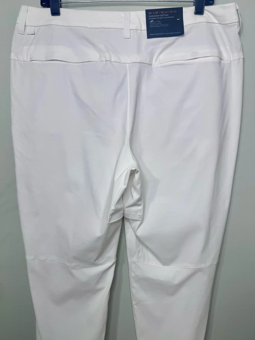 Mens Lululemon Commission Golf Pant 32” Length White Size 34 NWT